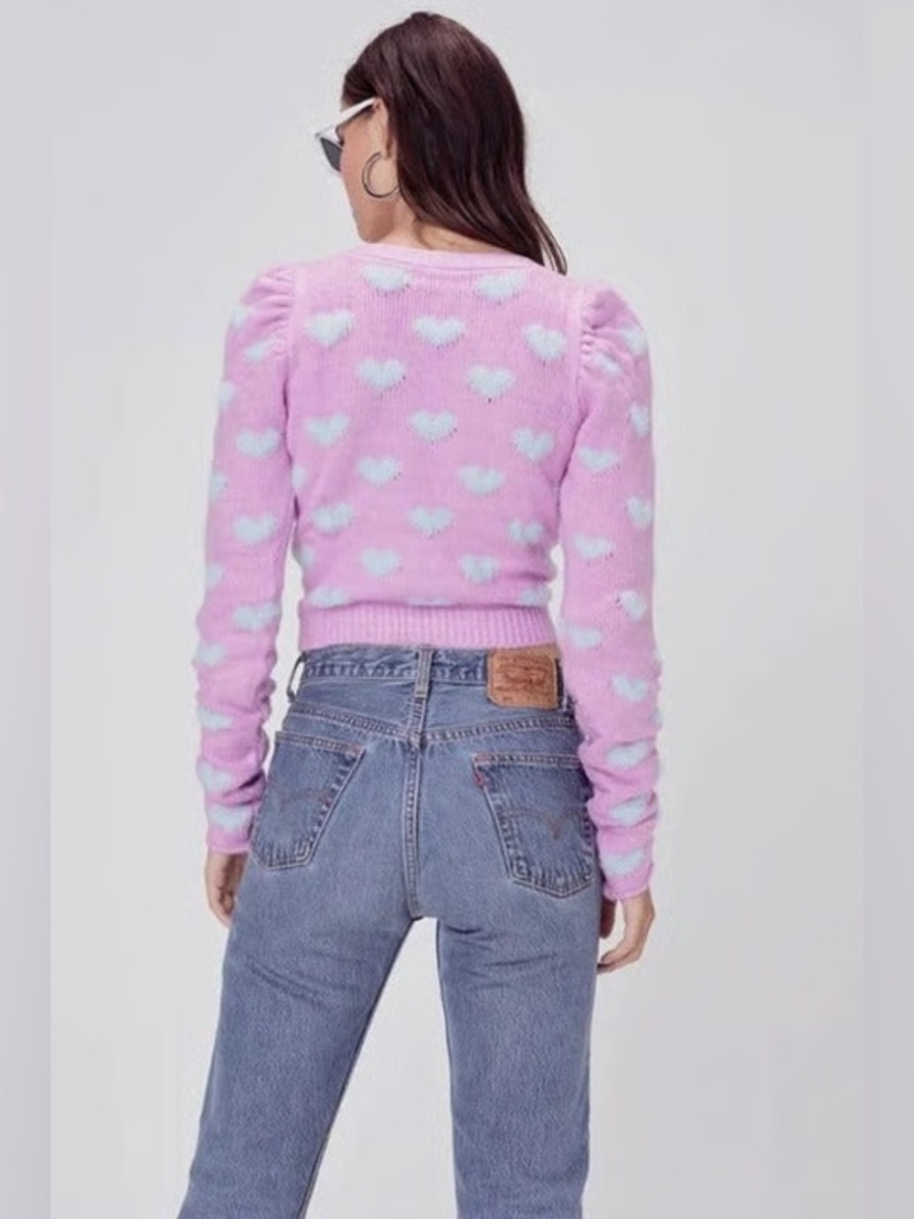 For Love & Lemons Scarlet Cropped Cardigan M - Picture 3 of 16